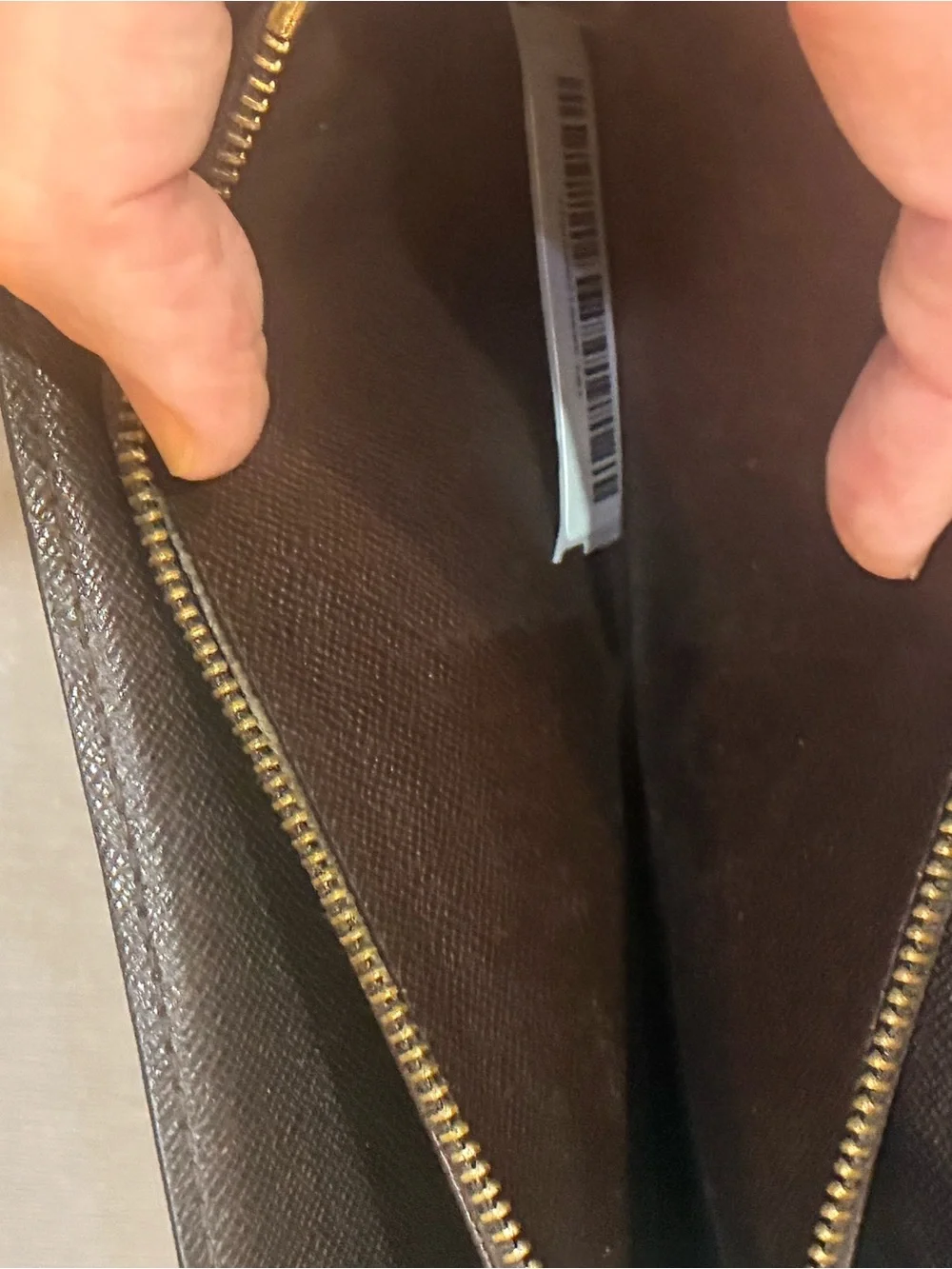 Louis Vuitton Brown Damier Fold Wallet (authentic)